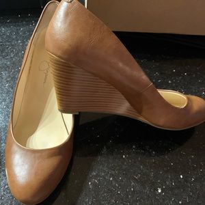Jessica Simpson Suzanna wedge tan heels 7